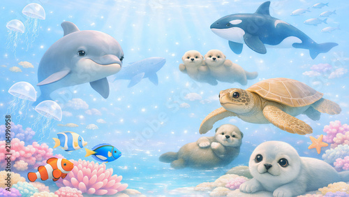 Colorful Underwater Scene