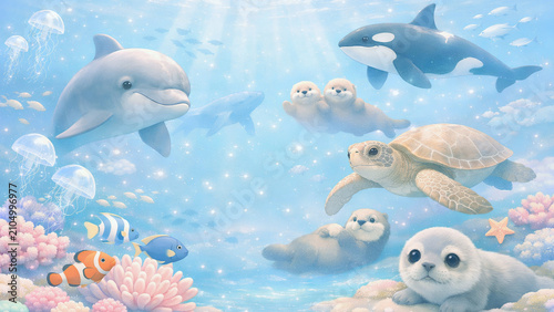 sea animals in the sea