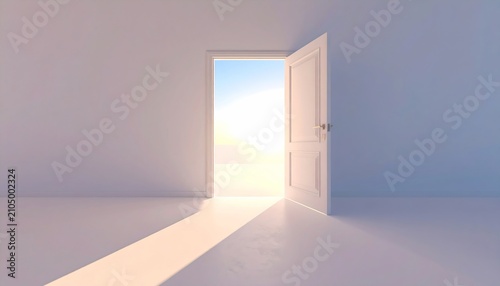 Open Door Sunlit Serenity