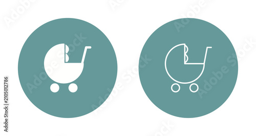 Baby Crib Icon Design