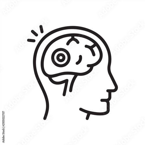 Foto Brain Stroke Icon