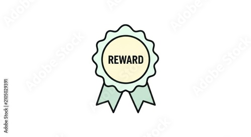 Принти на полотні Reward Badge Icon Illustration Design Element.