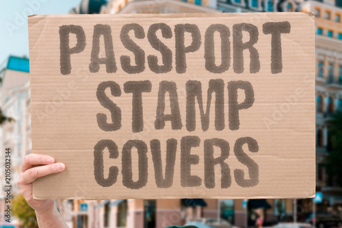 Photos "Passport Stamp Covers" The ink mark obscured part of the photo
