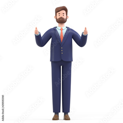 Waving greeting, professional outfit, friendly demeanor