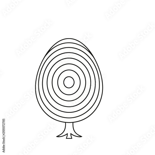 Abstract Onion Slice Vector