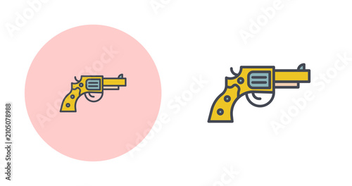 Fotografie Gunfire Vector Icon