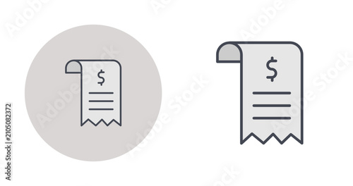 Shopping Receipt Vector Icon