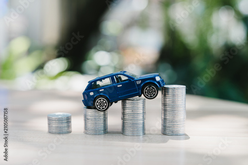 Quadro su tela Car finance concept