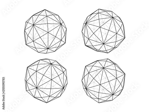 六方二十面体　hexakis icosahedron　カタランの立体　catalan solid