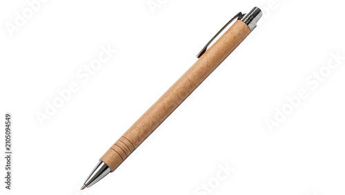 Schilderij op canvas Sleek modern black thin stylus pen electronic tech accessory isolated on transpa