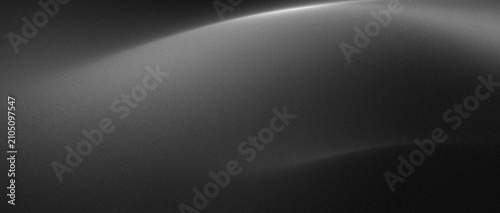 Abstract gray curved form with soft light gradient background for technology or science themes