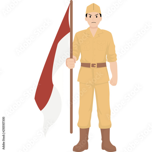 Indonesia Veteran Illustration