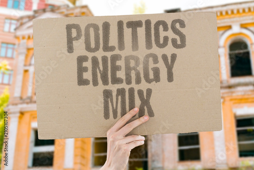 Tableau sur toile "Politics Energy Mix" Policy choices are shaping the outcome