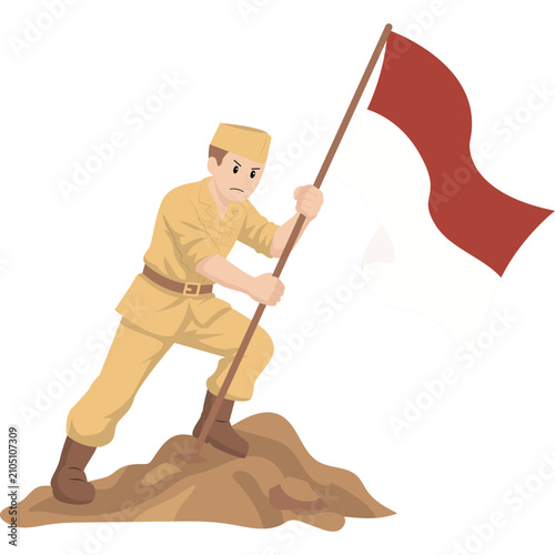 Indonesia Veteran Illustration