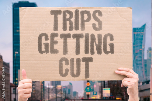 Fotografi "Trips Getting Cut" Nonessential travel is being reduced