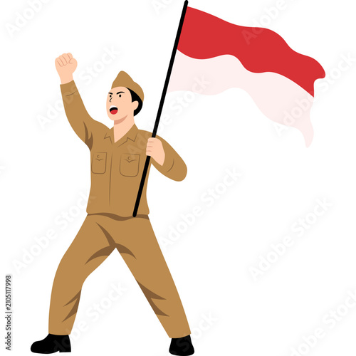 Indonesia Veteran Illustration