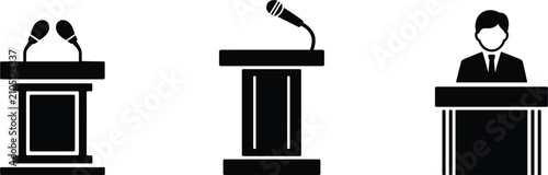Professional microphone illustration, wired audio equipment for music, broadcasting and recording studio design projects