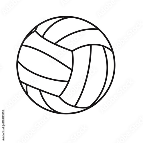 Volleyball outline