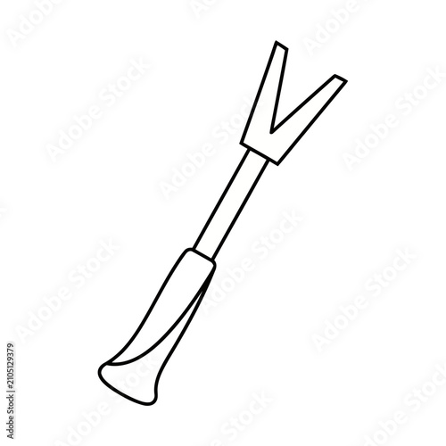 Vector illustration of a crowbar