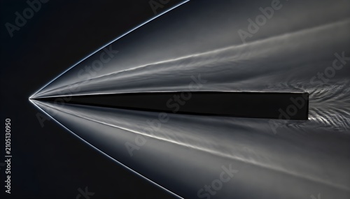Supersonic Airflow Expansion Fans Visualized Around a Wedge for Advanced Aerodynamics Research and Engineering Education