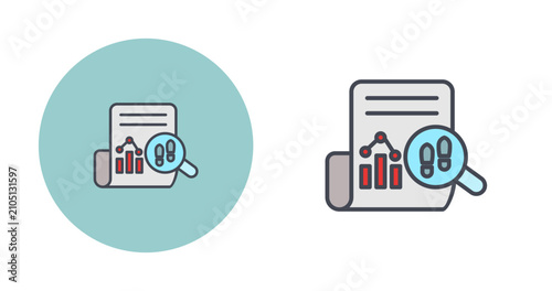 Crime Analysis Vector Icon