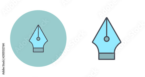 Fountain Pen Nib Vector Icon
