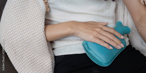 Konstfotografi Close-up of a hot water bottle on abdomen