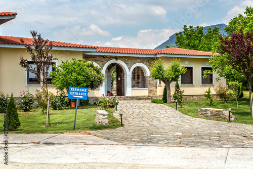 Konstfotografi St. Lydia's baptistry church, Lydia, Philippi, Greece