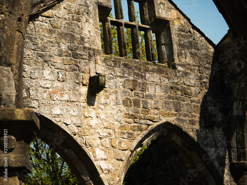 Obraz na płótnie Saint Thomas a Becket Abbey Church tower ruins in Yorkshire