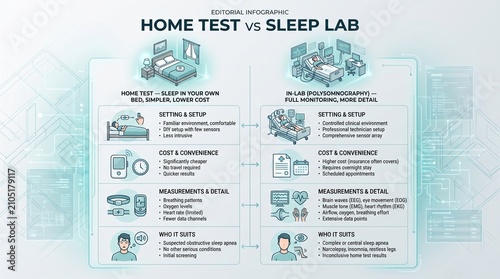 Home sleep test versus in-lab sleep study