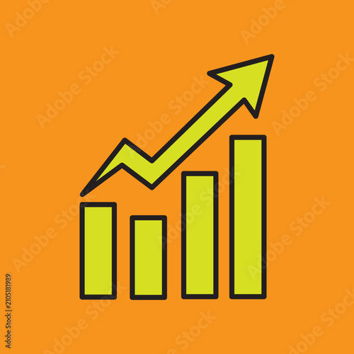 Infographic Graph Chart Bar Vector