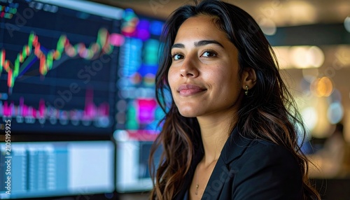investor analyzing stock market data