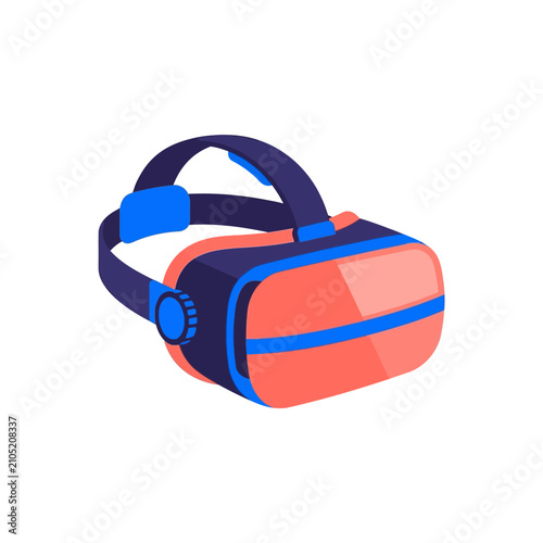 Virtual reality headset for immersive gaming and entertainment. Modern VR device for virtual experiences and digital interaction.