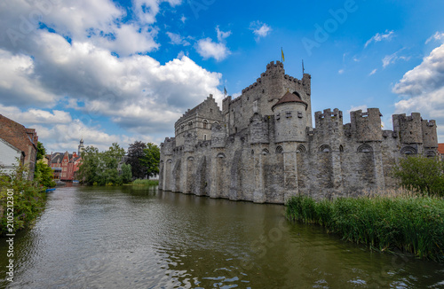 Gravensteen or the Castle of the Counts, located in the heart of the city of Ghent, Belgium
