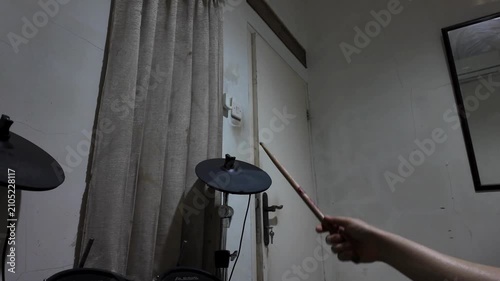 electric drum in the room