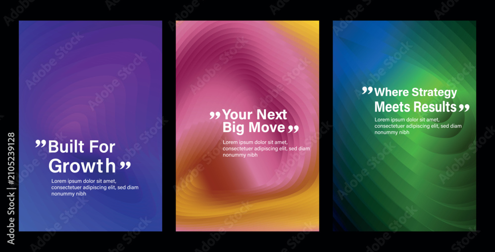 Fototapeta premium Font And Paper Product With Fluid Gradient Effect For Poster Design.