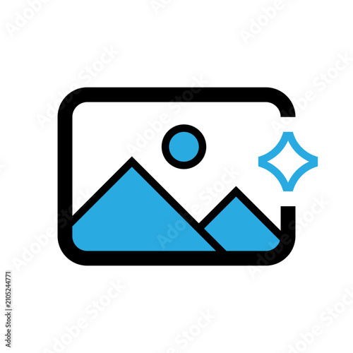 Image generation Filled outline Icon