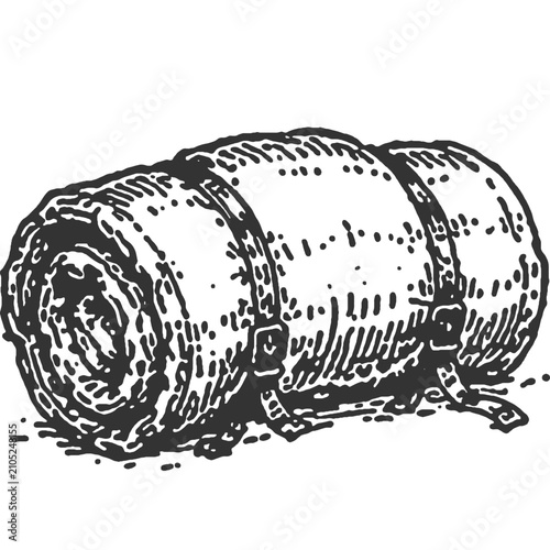 Fotografie Layers of Devastation Vintage Illustration Vector
