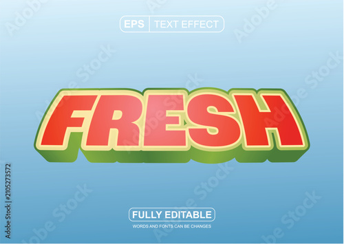 Fresh with Watermelon Style - Editable Font