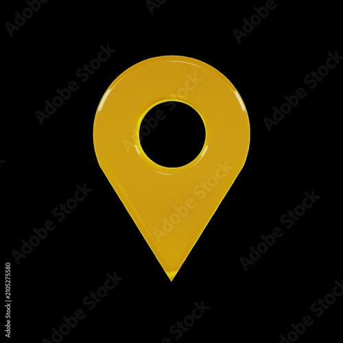 Yellow Geotag Icon