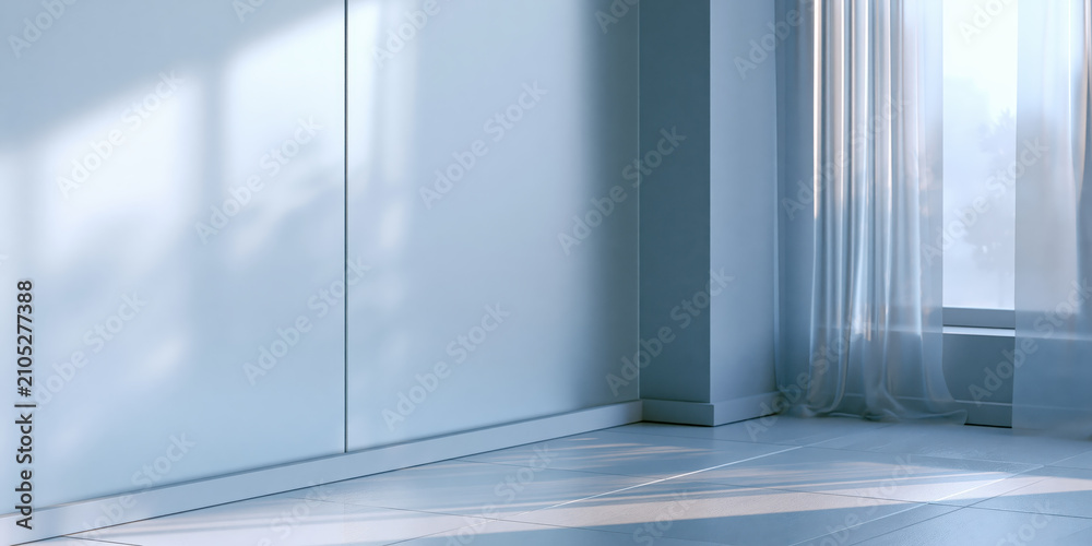 Fototapeta premium Modern Minimalist Interior with Soft Lighting