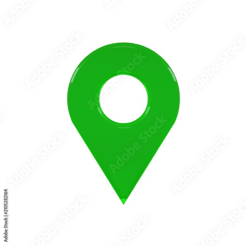 Rotation Green Geotag Icon
