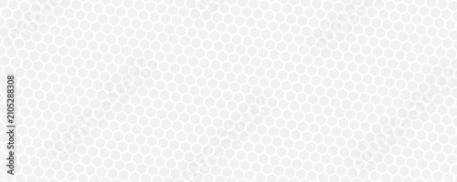 Black seamless hexagon pattern. Repeating honeycomb texture background. Geometric hexagonal halftone tech overlay backdrop. Abstract repeated hex halftone. Vector retro technology dot texure wallpaper