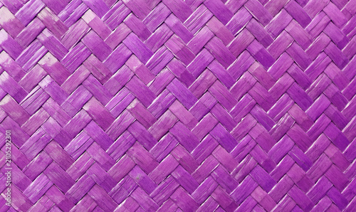Texture of Colored purple Weave Basket Surface	