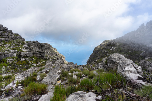 Panoramic View of Cape Town from Table Mountain, South Africa