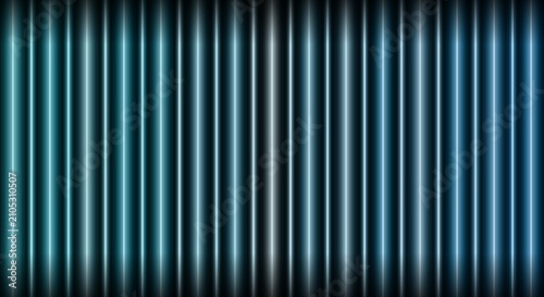 Photography Abstract background of glowing vertical lines in cyan blue light tones for futuristic digital design and presentation