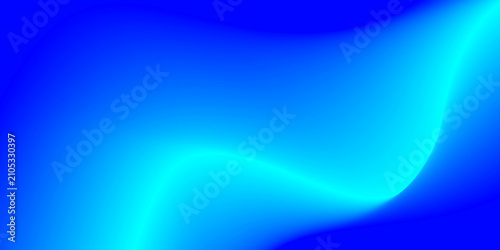 Vibrant cyan and blue abstract wave background. Modern neon gradient fluid curve backdrop for technology, web design, banner, and wallpaper.
