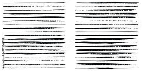 Schilderij op canvas Beautiful Brush vector collection
