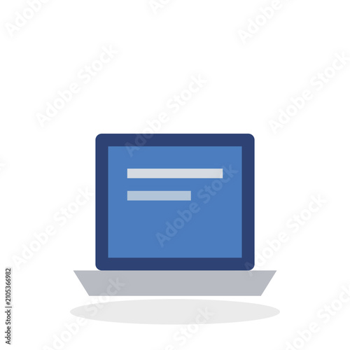 Laptop vector element