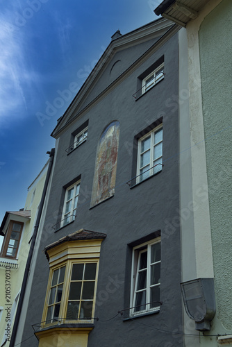 Fotografie picturesque historic houses in Bressanone, South Tyrol, Italy